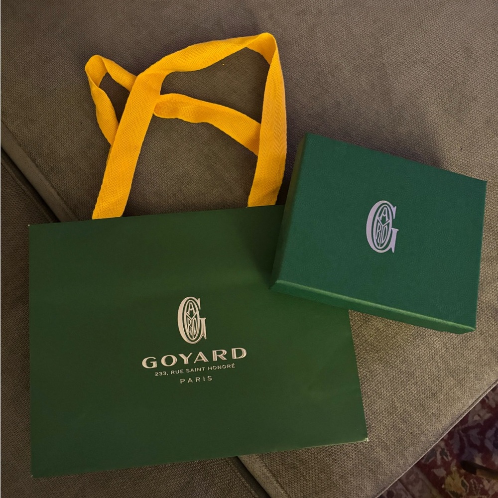 NWT GOYARD Saint Sulpice Card Wallet in Navy - Picture 12 of 12